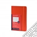 18 month weekly horizontal pocket red hard cover art vari a