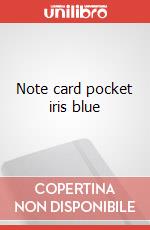Note card pocket iris blue articolo cartoleria