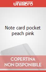 Note card pocket peach pink articolo cartoleria