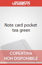 Note card pocket tea green articolo cartoleria