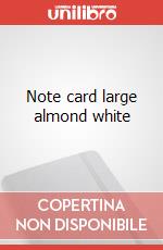 Note card large almond white articolo cartoleria