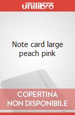 Note card large peach pink articolo cartoleria