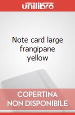 Note card large frangipane yellow articolo cartoleria