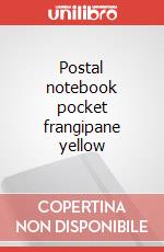 Postal notebook pocket frangipane yellow articolo cartoleria