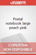 Postal notebook large peach pink articolo cartoleria