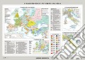 L'Alto Medioevo in Europa/Il Basso Medioevo in Europa e in Italia. Carta murale storica doppia articolo cartoleria