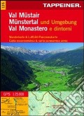 Cartina Val Monastero e dintorni. Carta escursionistica & carta panoramica aerea. Ediz. multilingue art vari a