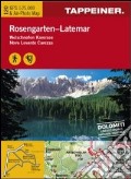 Cartina Catinaccio. Carta escursionistica & carta panoramica aerea. Ediz. multilingue art vari a