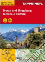 Cartina Merano e dintorni. Carta escursionistica & carta panoramica aerea. Ediz. multilingue articolo cartoleria