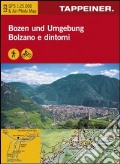 Cartina Bolzano e dintorni. Carta escursionistica & carta panoramica aerea. Ediz. multilingue art vari a