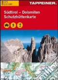Cartina dei rifugi. Alto Adige-Dolomiti. Ediz. italiana e tedesca art vari a