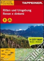 Renon e dintorni. Carta topografica 1:25.000. Con foto panoramica con consigli sugli itinerari. Ediz. italiana e tedesca articolo cartoleria