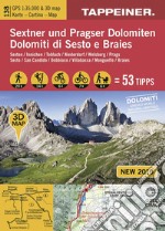 Dolomiti di Sesto e Braies. Cartina escursionistica 3D. 1:35.000 Ediz. italiana e tedesca articolo cartoleria