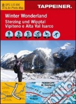 Winter wonderland Vipiteno e Alta Val Isarco. Carta topografica 1:35.000. Con 5 foto panoramiche. Ediz. italiana e tedesca