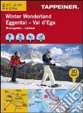 Winter wonderland Val d'Ega. Carta topografica invernale 1:30.000. Con panoramiche 3D. Ediz. italiana e tedesca art vari a