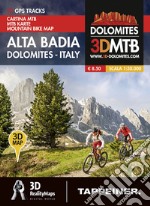 Cartina MTB Alta Badia. Cartina topografica 1:30000. Con panoramiche 3D. Ediz. italiana e tedesca articolo cartoleria
