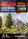 Cartina MTB Alta Badia. Cartina topografica 1:30000. Con panoramiche 3D. Ediz. italiana e tedesca art vari a