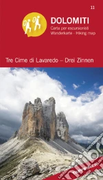 Dolomiti. Tre cime di Lavaredo. Carta panoramica 360° art vari a