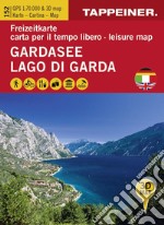 Gardasee. Freizeitkarte-Lago di Garda. Carta per il tempo libero-Lake Garda. Leisure map articolo cartoleria