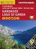 Gardasee. Freizeitkarte-Lago di Garda. Carta per il tempo libero-Lake Garda. Leisure map art vari a
