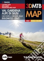 Cartina MTB. Val Gardena-Alpe di Siusi. 3DMTB map 1:25.000. Ediz. italiana, inglese e tedesca articolo cartoleria