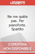 Ne me quitte pas. Per pianoforte. Spartito art vari a