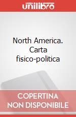 North America. Carta fisico-politica art vari a