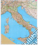 Italia. Carta geografica amministrativa stradale articolo cartoleria