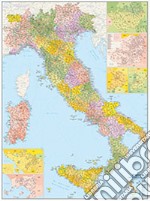 Italia amministrativa postale. Carta geografica amministrativa stradale postale articolo cartoleria