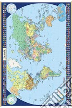 Mondo 70x50. Carta geografica amministrativa (carta murale plastificata) articolo cartoleria