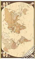 Mondo anticato. Carta geografica amministrativa, geografia contemporanea (carta murale plastificata) art vari a