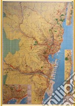 Genova con codici postali. Carta geografica stradale con aree codici postali (carta murale plastificata) articolo cartoleria