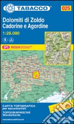 Dolomiti di Zoldo, Cadorine e Agordine 1:25.000 articolo cartoleria