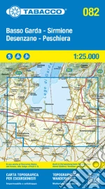 Basso Garda, Sirmione, Desenzano, Peschiera. Carta topografica in scala 1:25.000, antistrappo, impermeabile, fotodegradabile. Ediz. italiana, inglese, francese e tedesca art vari a
