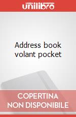 Address book volant pocket articolo cartoleria
