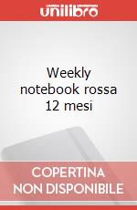 Weekly notebook rossa 12 mesi articolo cartoleria
