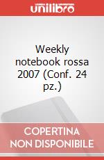 Weekly notebook rossa 2007 (Conf. 24 pz.) articolo cartoleria di Moleskine