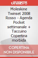 Moleskine Twinset 2008 Rosso - Agenda Pocket settimanale + Taccuino Copertina morbida articolo cartoleria