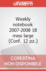 Weekly notebook 2007-2008 18 mesi large (Conf. 12 pz.) articolo cartoleria di Moleskine