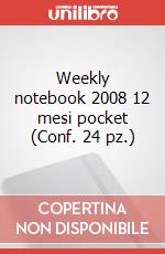 Weekly notebook 2008 12 mesi pocket (Conf. 24 pz.) articolo cartoleria di Moleskine