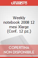 Weekly notebook 2008 12 mesi Xlarge (Conf. 12 pz.) articolo cartoleria di Moleskine