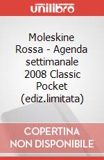 Moleskine Rossa - Agenda settimanale 2008 Classic Pocket (ediz.limitata) articolo cartoleria