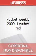 Pocket weekly 2009. Leather red articolo cartoleria