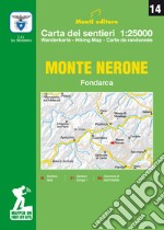 Monte Nerone. Fondarca. Carta dei sentieri 1:25.000 articolo cartoleria di Monti Raffaele