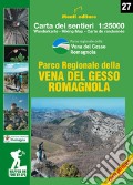Parco Regionale della Vena del Gesso Romagnola. carta dei sentieri 1:25000 art vari a