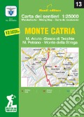 Monte Catria, M. Acuto, Bosco di Tecchie, M. Petrano, Monte della Strega. Carte dei sentieri 1:25.000 art vari a