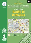 Carta dei sentieri. Bagno di Romagna 1:25000 articolo cartoleria di Monti Raffaele