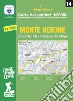 Monte Nerone. Apecchio, Mercatello sul Metauro, Piobbico, Pianello 1:25.000 articolo cartoleria di Monti Raffaele
