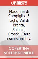 Madonna di Campiglio. 5 laghi, Val di Brenta, Spinale, Grostè. Carta escursionistica