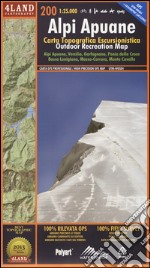Alpi Apuane. Carta topografica-escursionistica 1:25.000. Ediz. italiana, inglese e tedesca articolo cartoleria